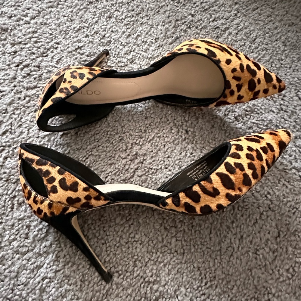 Aldo Leopard Print Heels